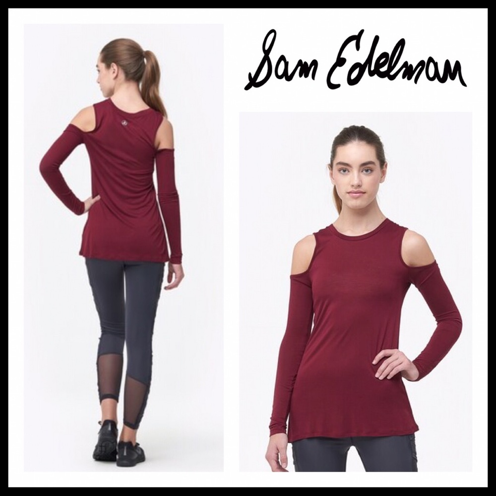 SAM EDELMAN COLD SHOULDERS LONG SLEEVES TEE A2C - Picture 8 of 8